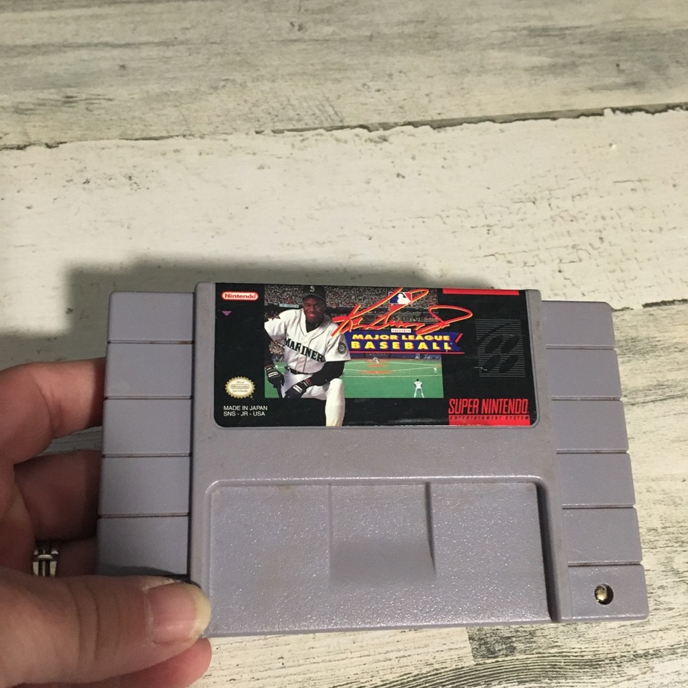 Ken Griffey Jr Presents Major League Baseball Super Nintendo SNES 1992 game only